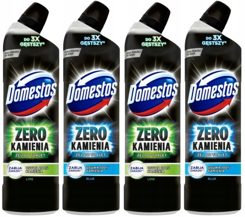 Domestos Zero Kamienia, żel do WC, niebieski 750ml