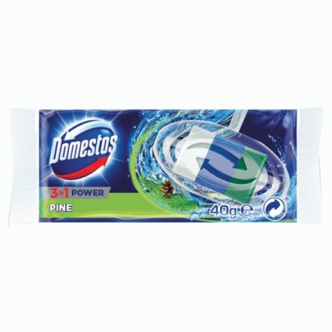 Domestos kostka toaletowa do WC 3w1 Pine zapas 40g