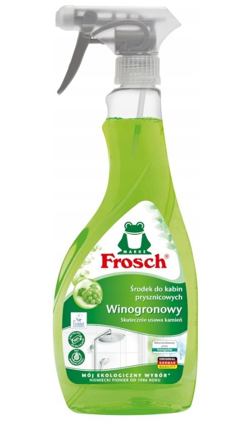 FROSCH Płyn do Kabin Prysznicowych Ekologiczny 500 ml Winogronowy