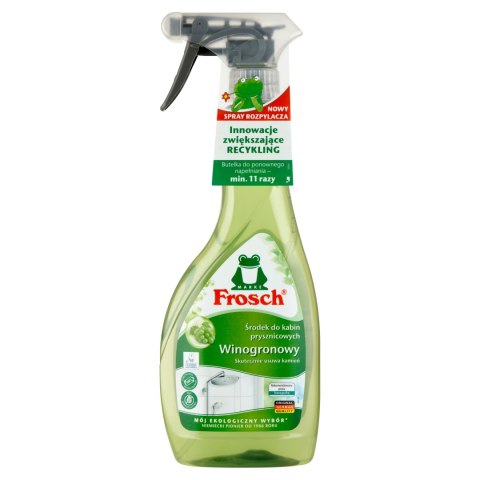 FROSCH Płyn do Kabin Prysznicowych Ekologiczny 500 ml Winogronowy