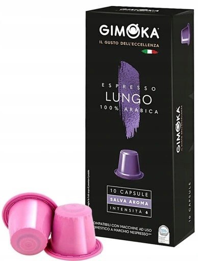 Kawa Kapsułki Gimoka LUNGO do Nespresso 10