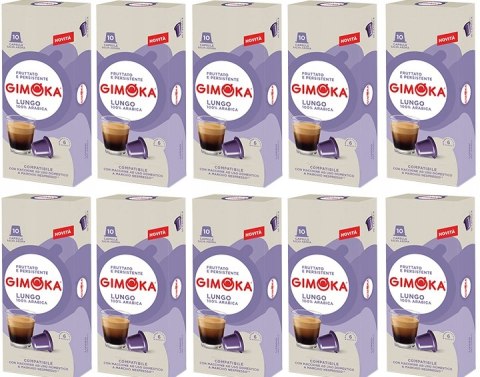 Kawa Kapsułki Gimoka LUNGO do Nespresso 10