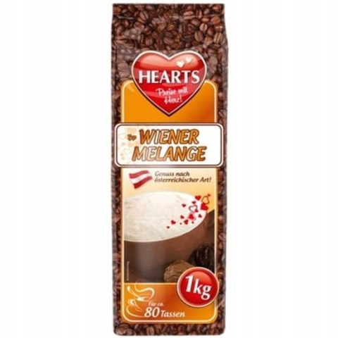 Kawa cappuccino Hearts WIENER MELANGE 1 kg