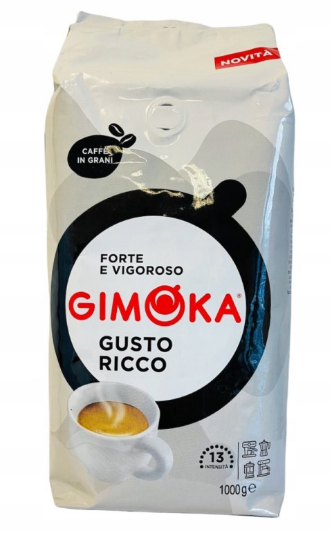 Kawa ziarnista Gimoka gusto ricco bianco 1kg