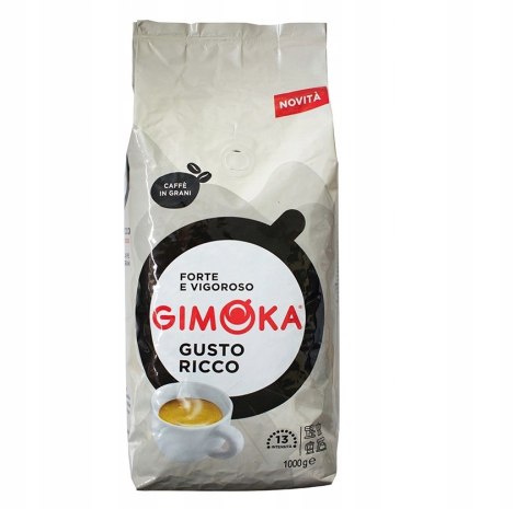 Kawa ziarnista Gimoka gusto ricco bianco 1kg