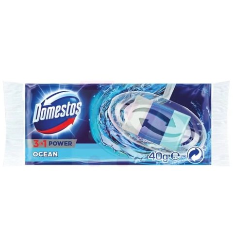 Kostka-zapas do WC Domestos 3w1 Power Ocean wkład 40 g