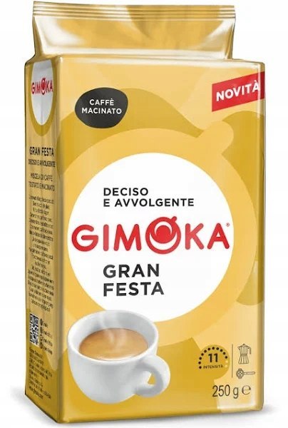 Włoska Kawa Mielona Gimoka 250G GRAN FESTA