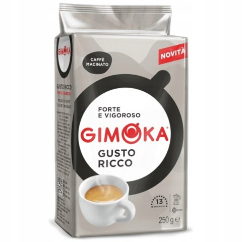 Włoska Kawa Mielona Gimoka 250G GRAN RICCO (BIANCO)