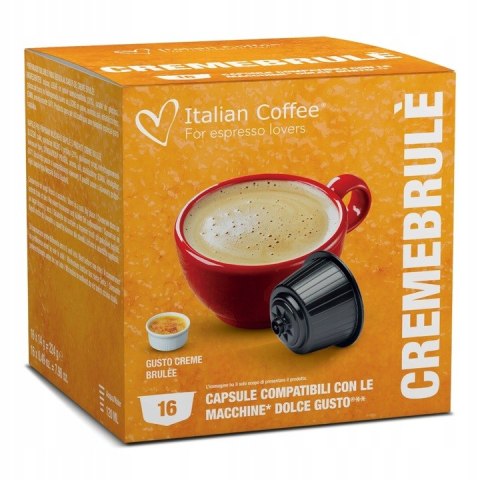 Włoskie Kapsułki do Dolce Gusto CREME BRULEE 16 sztuk