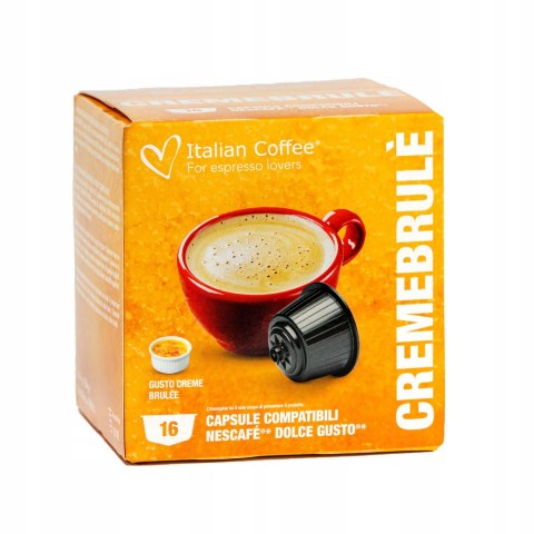 Włoskie Kapsułki do Dolce Gusto CREME BRULEE 16 sztuk