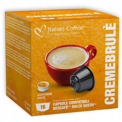 Włoskie Kapsułki do Dolce Gusto CREME BRULEE 16 sztuk