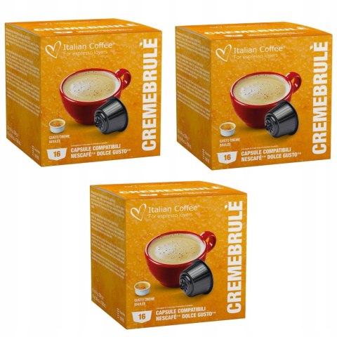 Włoskie Kapsułki do Dolce Gusto CREME BRULEE 16 sztuk