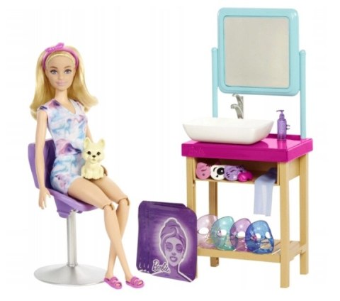 BARBIE HCM82 zestaw domowe Spa maseczka na twarz