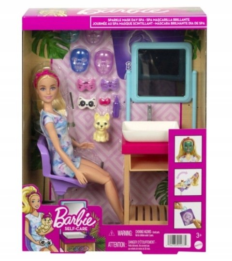 BARBIE HCM82 zestaw domowe Spa maseczka na twarz