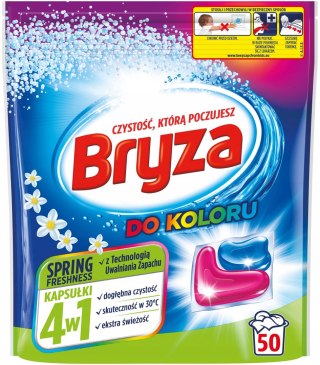 Bryza 4w1 Kapsułki do Prania Koloru Spring 50szt