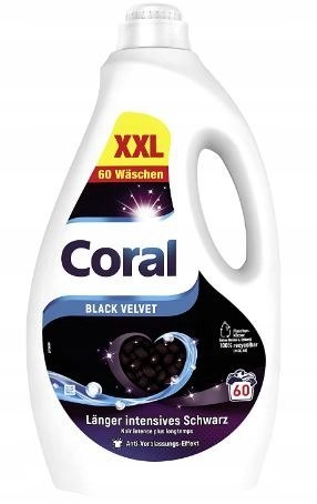 CORAL Żel do prania czarnego 3L Black Velvet 60