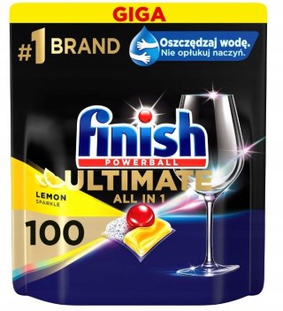 Finish Ultimate kapsułki do zmywarki Lemon 100 szt