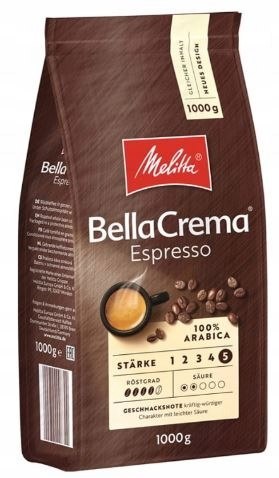 Kawa ziarnista MELITTA BELLACREMA ESPRESSO 1 kg