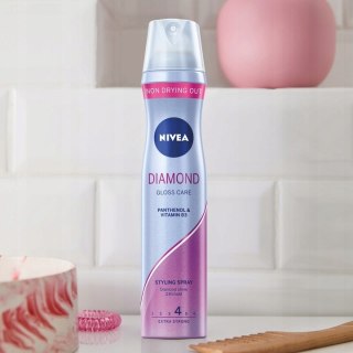 Nivea, Lakier do włosów, Diamond gloss, 250 ml