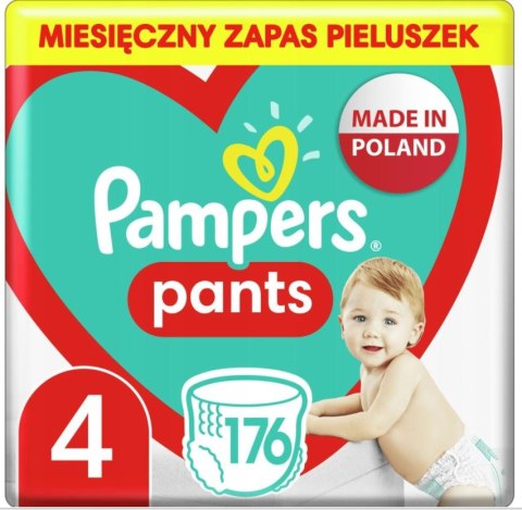 PAMPERS Pieluchomajtki ZAPAS 4 Maxi 176 szt. PANTS