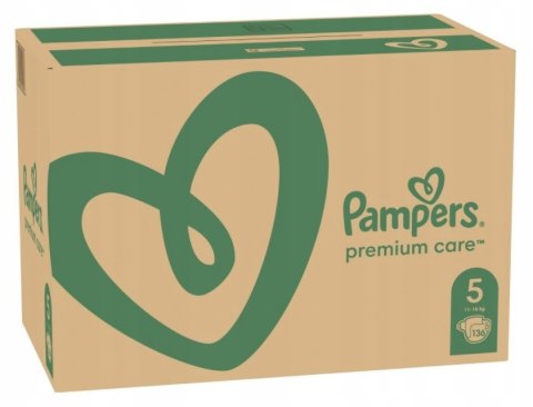 PAMPERS Pieluchy PREMIUM Care 5 Junior 136 sztuk