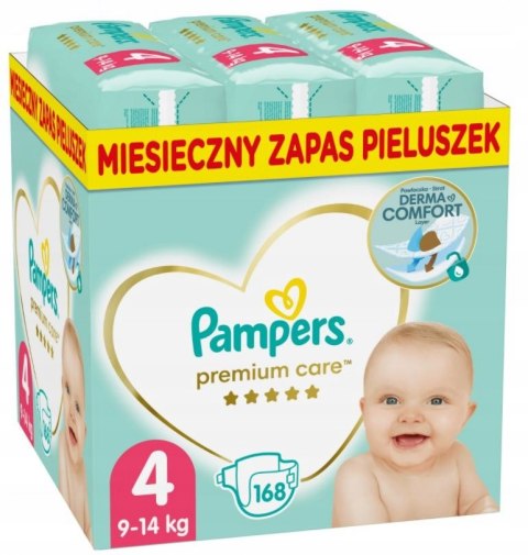 PAMPERS Pieluchy Premium Care 4 Maxi 168 szt PROMO