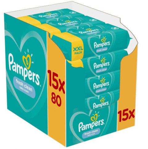 Pampers Chusteczki FRESH CLEAN 15x80 szt