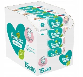 Pampers Chusteczki Sensitive 15x80 szt