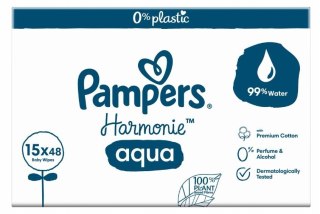 Pampers Harmonie Chusteczki nawilżane 15 x 48 szt.