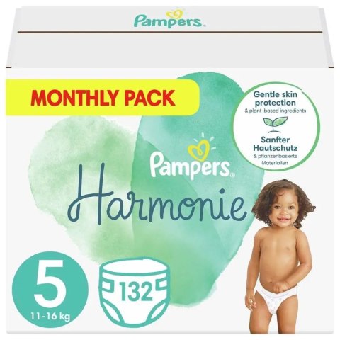 Pampers Harmonie Rozmiar 5 132 pieluszki 11kg-16kg