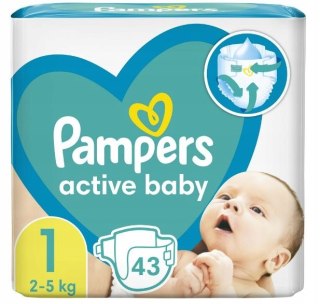 Pieluszki Pampers Active Baby rozmiar 1 43 szt.