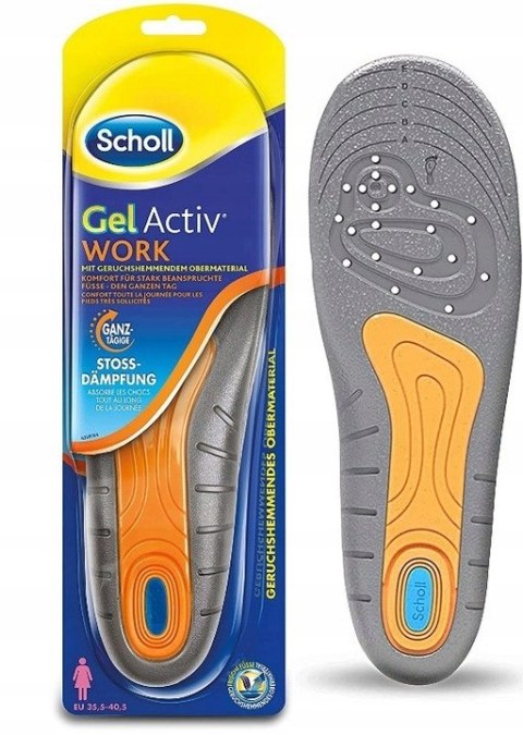 SCHOLL GEL ACTIV WKŁADKI DO BUTÓW DO PRACY DAMSKIE