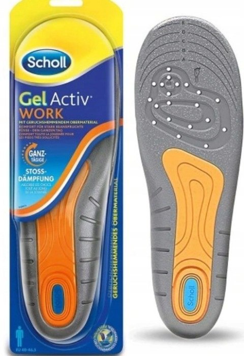 SCHOLL GEL ACTIV WKŁADKI DO BUTÓW DO PRACY MĘSKIE