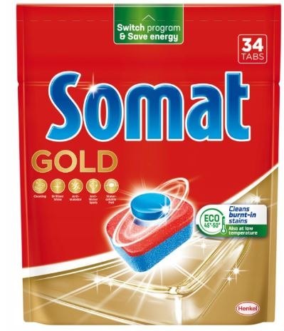 Somat Gold Tabletki do zmywarki 34 szt