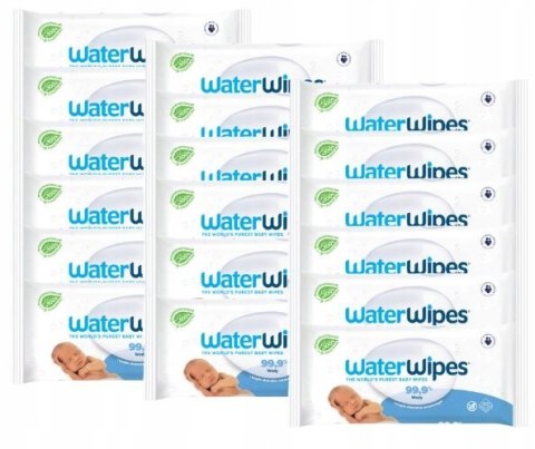 WaterWipes Chusteczki nawilżane ZESTAW 1080 sztuk