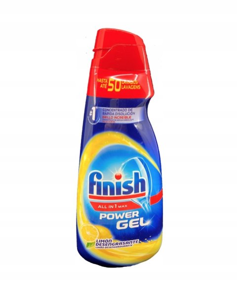 Finish All-in-1 Power Max Żel do Zmywarki Lemon 1l