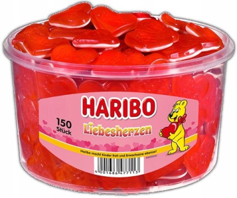 HARIBO Liebesherzen Żelki Serca 150 sztuk / 1200 g