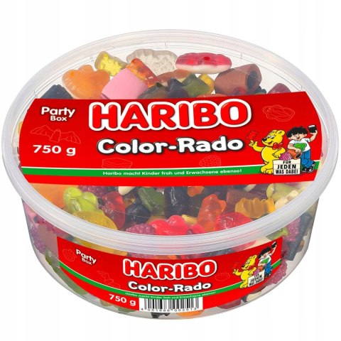 Haribo Color-Rado Żelki 750 g z Niemiec Lukrecja