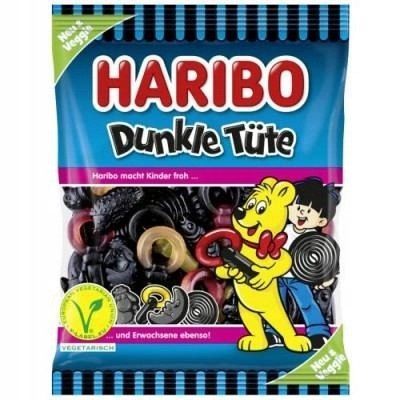 Haribo Dunkle Tute żelki lukrecja mix 175g DE