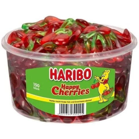 Haribo Żelki Happy Cherries Wiśnie 150 sztuk - 1200 g