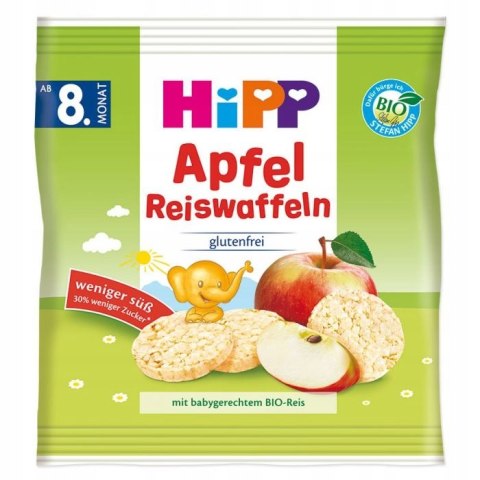 Hipp Bio Wafelki Ryżowe z Sokiem Jabłkowym 8m 30g