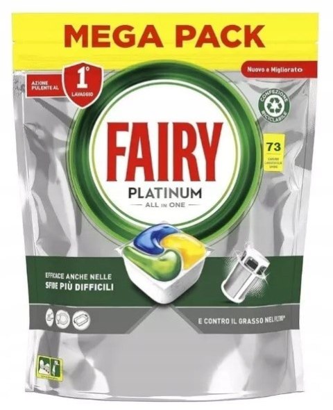 Kapsułki do zmywarki FAIRY platinium all in one 73szt