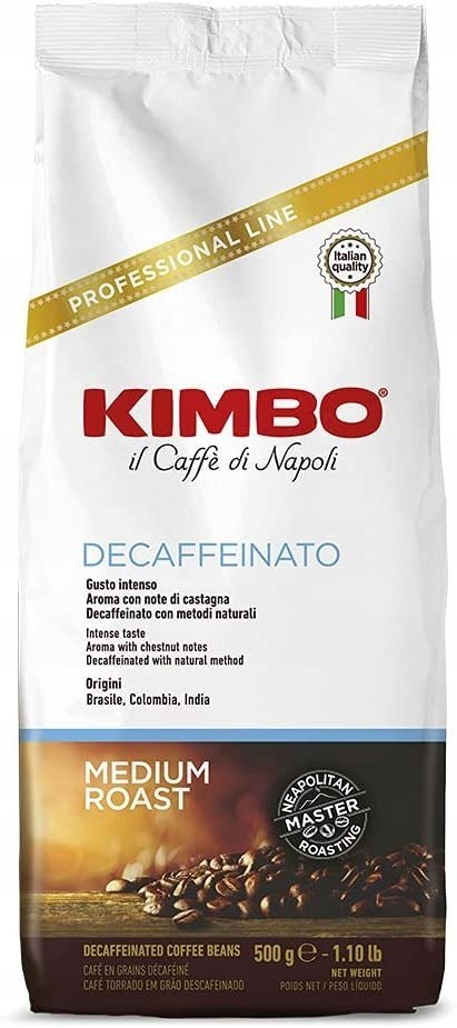 Kawa ziarnista Kimbo Espresso Decaffeinato 500g