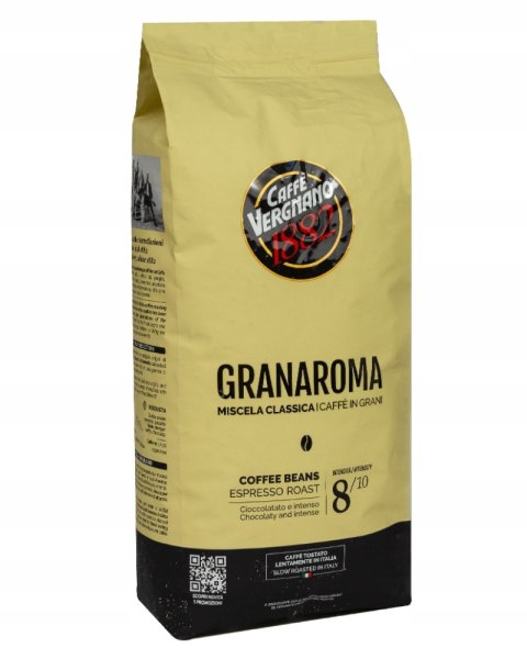 Kawa ziarnista VERGNANO GRAN AROMA 1kg | blend Arabica + Robusta