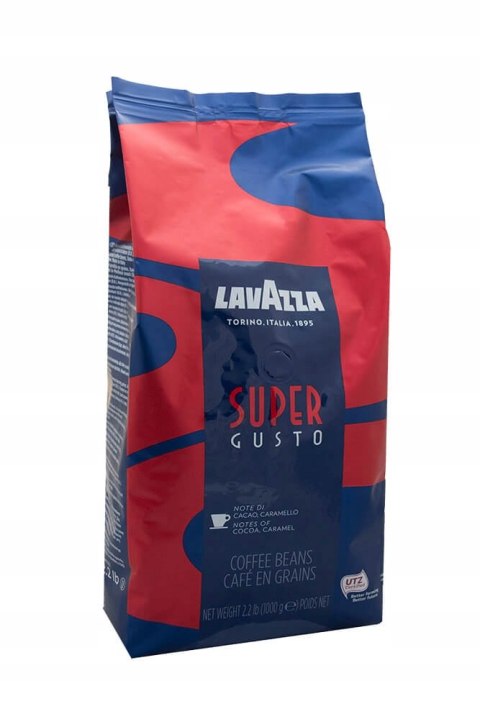 Lavazza SUPER GUSTO włoska kawa ziarnista 1000 g