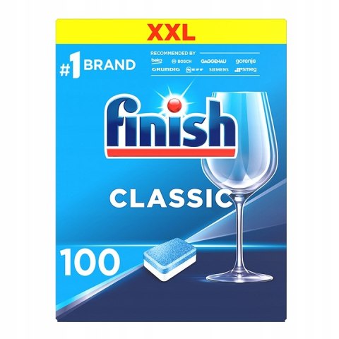 TABLETKI DO ZMYWARKI FINISH CLASSIC 100 SZT. Kostki IMPORT