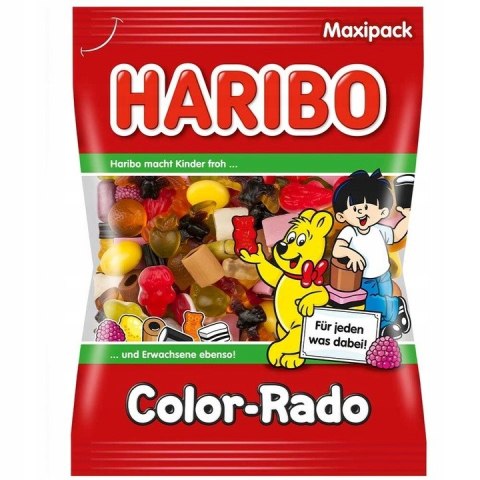 Żelki Haribo Color Rado Mix Smaków Owocowe Lukrecja Lukrecjowe w Worku 1kg