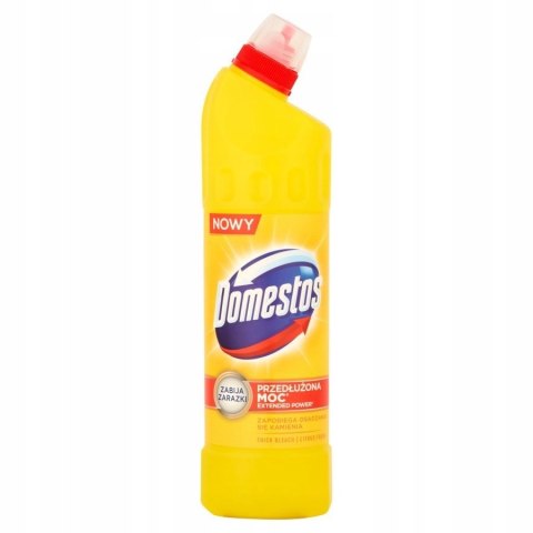 DOMESTOS 750 ml Citrus Fresh ŻÓŁTY Płyn do WC PRZEDŁUŻONA MOC