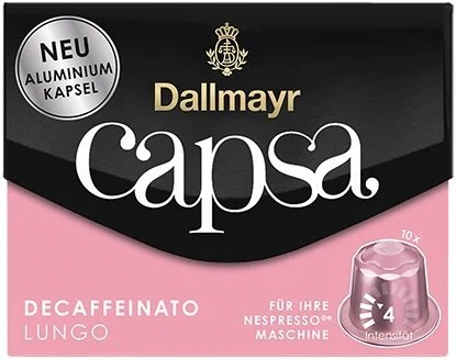 Kapsułki DALLMAYR NESPRESSO Decaffeinato Lungo 10 Kapsułki DALLMAYR NESPRESSO Decaffeinato Lungo 10