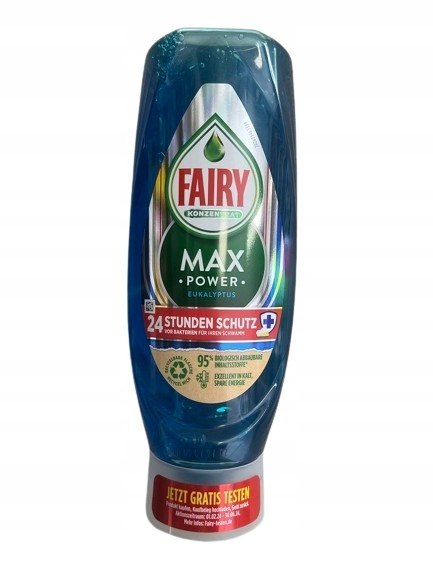FAIRY Płyn do naczyń MAX Power 545ml Eukalyptus FAIRY Płyn do naczyń MAX Power 545ml Eukalyptus